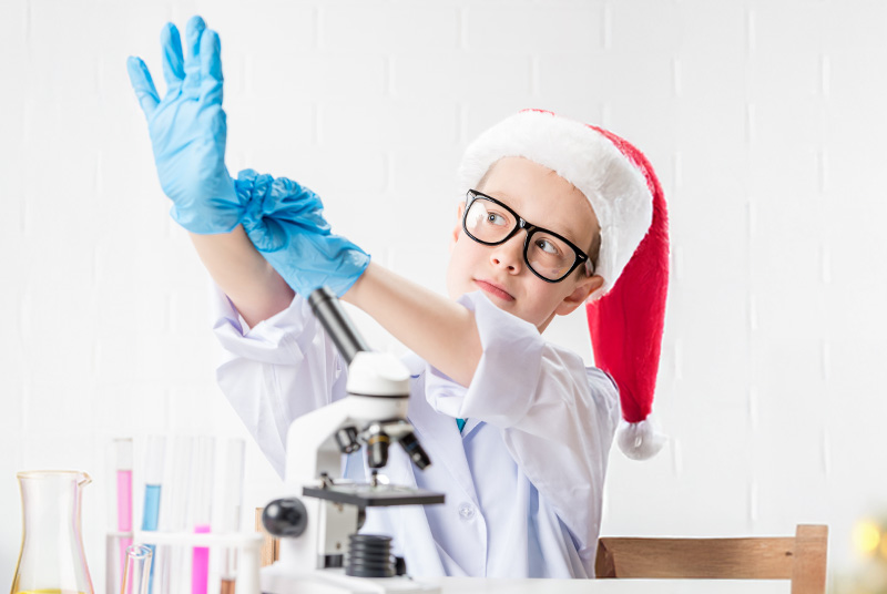 Blanca y científica Navidad