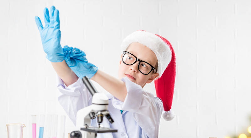 Blanca y científica Navidad