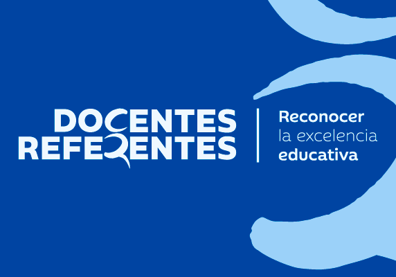 Logotipo de la web de docentes referentes con un texto